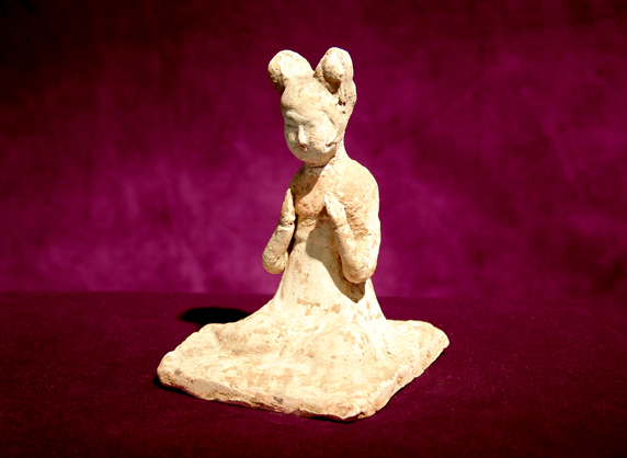 Han Figuren von zwei feinen Hofdamen